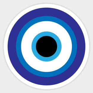 Turkish Evil Eye (Nazar) bead symbol for protection Sticker